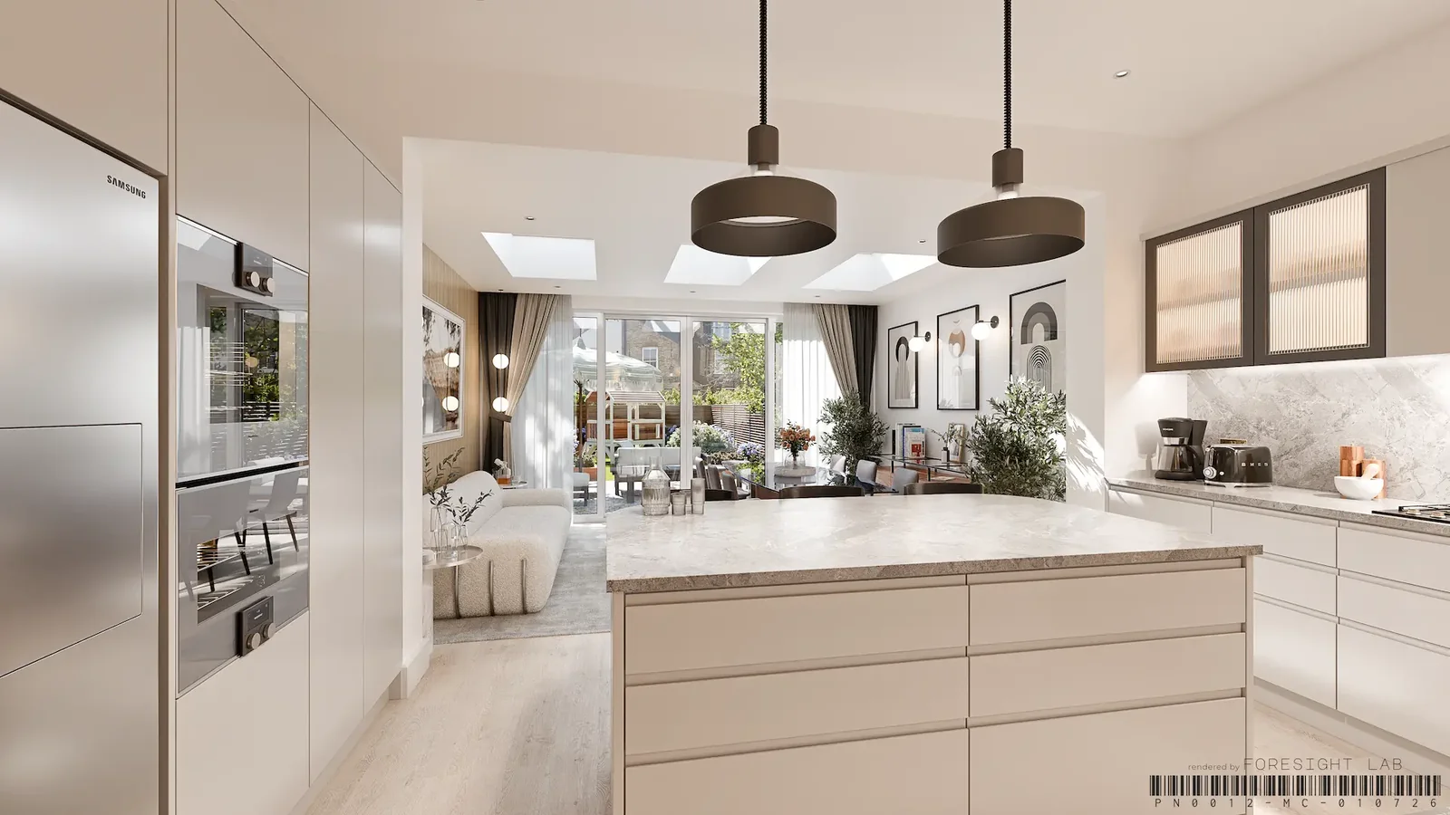 Full house renovation and extension — 3D rendering