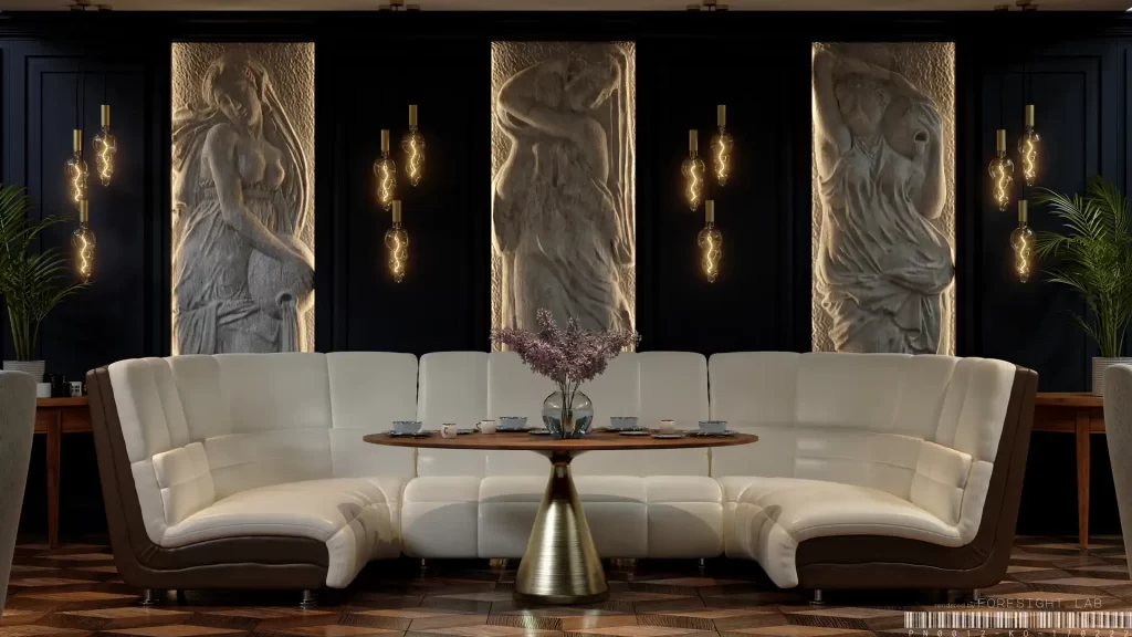 Photorealistic Rendering Services Fine Dining