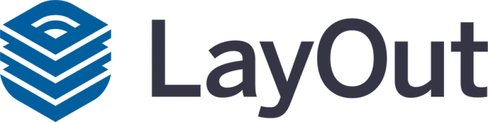 SketchUp LayOut logo — 2D pages for interior drawing sets and sheet organization